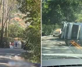 Imagem ilustrativa da imagem Idoso morre atropelado por caminhão sem freio na BR-484 em Afonso Cláudio