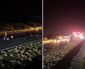 Imagem ilustrativa da imagem Motociclista morre após bater em trator, cair na pista e ser atropelado na ES-060