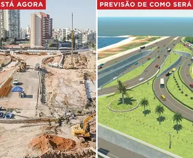 Imagem ilustrativa da imagem Obra do Mergulhão de Camburi deve ficar pronta até março do ano que vem
