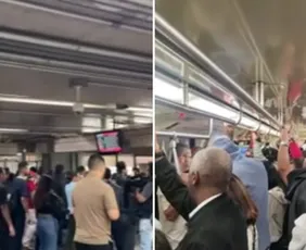 Imagem ilustrativa da imagem Passageiros enfrentam superlotação e atraso durante greve de trens em SP