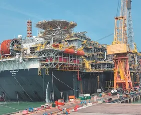 Imagem ilustrativa da imagem Plataforma de petróleo gigante tem peças produzidas no Espírito Santo