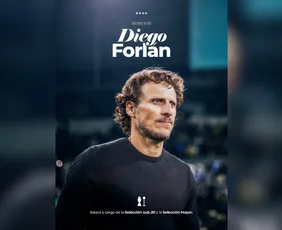 Imagem ilustrativa da imagem Seleção do Uruguai anuncia Diego Forlán como técnico após a saída de Loco Bielsa
