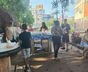 Imagem ilustrativa da imagem Voluntários levam café da manhã e acolhimento em hospitais no ES