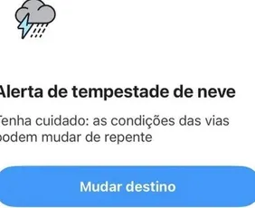 Imagem ilustrativa da imagem Waze exibe alerta de tempestade de neve em cidades brasileiras