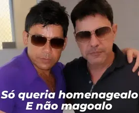Imagem ilustrativa da imagem Zezé Di Camargo chama sósia de ridículo e o bloqueia nas redes
