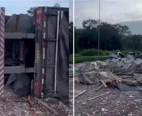 Imagem ilustrativa da imagem Acidente entre caminhão e carros deixa 5 mortos e 9 feridos em rodovia no RJ