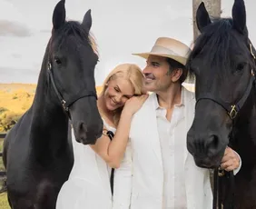 Imagem ilustrativa da imagem Ana Hickmann e Edu Guedes se casam em fazenda de 1820; veja detalhes