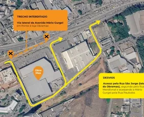 Imagem ilustrativa da imagem Avenida Mário Gurgel tem interdição total em trecho no sentido Viana