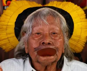 Imagem ilustrativa da imagem Cacique Raoni é diagnosticado com câncer aos 94 anos e recebe cuidados paliativos