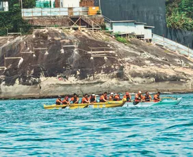 Imagem ilustrativa da imagem Canoa havaiana consagra campeões em competição na capital