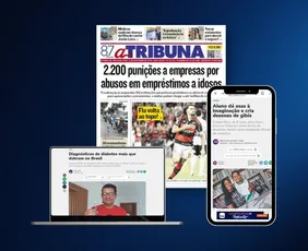 Imagem ilustrativa da imagem Confira os destaques do jornal A Tribuna desta segunda-feira