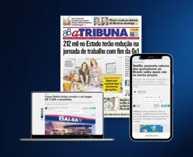 Imagem ilustrativa da imagem Confira os destaques do jornal A Tribuna desta sexta-feira