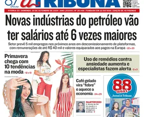 Imagem ilustrativa da imagem Confira os destaques do jornal A Tribuna deste domingo (20)