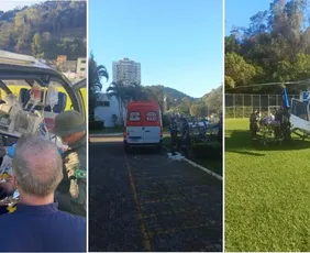 Imagem ilustrativa da imagem Criança de 5 anos é resgatada de helicóptero após afogamento em Santa Teresa