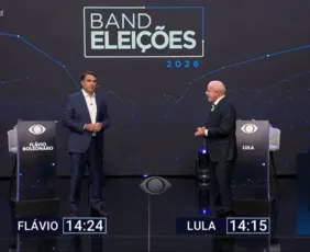 Imagem ilustrativa da imagem DEBATE: Começa o primeiro confronto entre Flávio e Lula no 2º turno das eleições