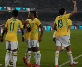 Imagem ilustrativa da imagem Estêvão volta a marcar pela seleção em goleada com ritmo de treino contra a Índia
