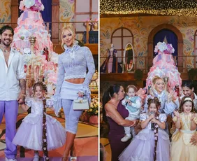 Imagem ilustrativa da imagem Filha de Virginia e Zé Felipe ganha festa de princesa e bolo de uma tonelada