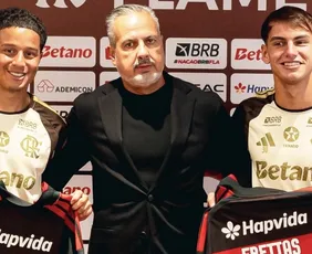 Imagem ilustrativa da imagem Flamengo apresenta Valencia e Freitas e Boto cita Pulgar como exemplo