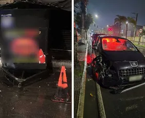 Imagem ilustrativa da imagem Homem é preso após atingir trailer com veículo e quase bater em viatura em Vitória