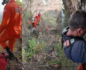 Imagem ilustrativa da imagem Homem fica preso 11 horas em precipício após escorregar ao tirar foto em Tocantins
