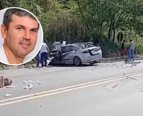 Imagem ilustrativa da imagem Homem morre em batida entre carro e micro-ônibus na BR-259, em Colatina