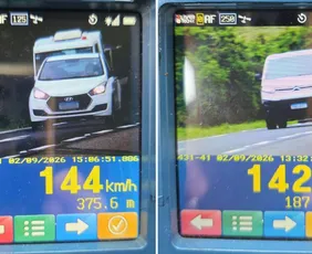 Imagem ilustrativa da imagem Início do feriadão tem flagrantes de 144 km/h nas rodovias do ES
