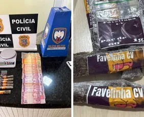 Imagem ilustrativa da imagem Jovem é preso e adolescente apreendido suspeitos de tráfico de drogas em Sooretama