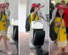 Imagem ilustrativa da imagem Polícia identifica mulher filmada fazendo saudação nazista após votar no RJ