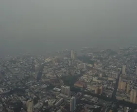Imagem ilustrativa da imagem Queimadas quase quadruplicam no Amazonas e fumaça deixa ar grave em Manaus