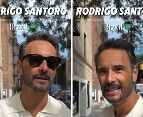 Imagem ilustrativa da imagem Sem ser reconhecido, Rodrigo Santoro revela perrengues em Hollywood a influenciador