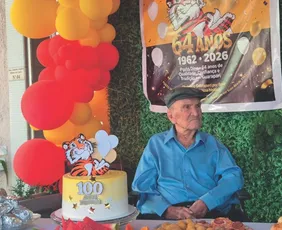 Imagem ilustrativa da imagem Seu Dino, do Tigrão de Guarapari, faz 100 anos