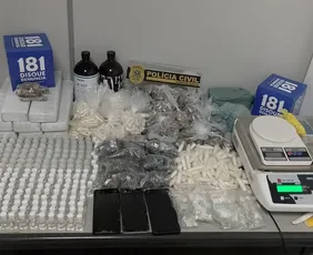 Imagem ilustrativa da imagem Suspeitos são presos após polícia descobrir esconderijo de drogas em Cariacica