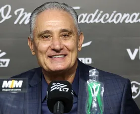 Imagem ilustrativa da imagem Tite é apresentado no Botafogo e cita sintonia com projeto
