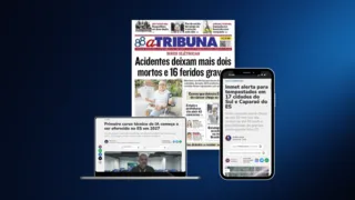 Imagem ilustrativa da imagem Confira os destaques do jornal A Tribuna desta quarta-feira