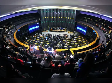 Plenário do Senado Federal durante sessão deliberativa ordinária