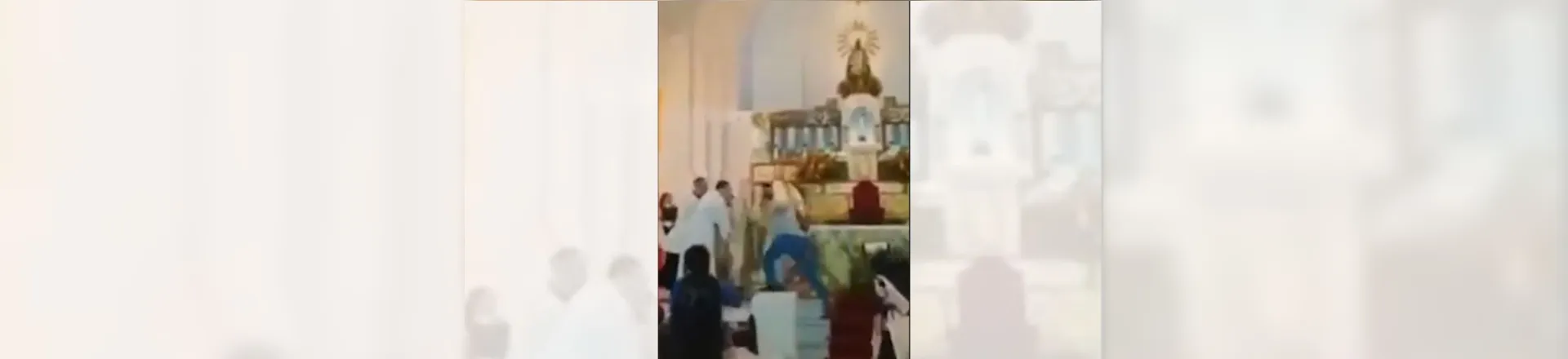 Imagem ilustrativa da imagem Homem ataca padre em missa por não poder se casar pela 2ª vez