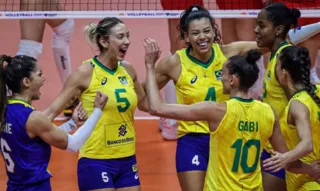 Imagem ilustrativa da imagem Brasil derrota Turquia pela Liga das Nações feminina