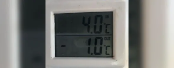 Imagem ilustrativa da imagem Termômetro registra temperatura negativa em cidade do Estado