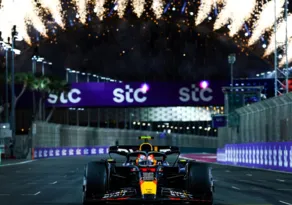 Imagem ilustrativa da imagem Perez vence GP da Arábia Saudita e Red Bull faz dobradinha com Verstappen
