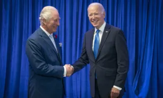 Imagem ilustrativa da imagem Biden toma chá com rei Charles em visita ao Reino Unido antes de cúpula da Otan