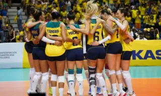 Imagem ilustrativa da imagem Brasil vence Peru e é campeão do Sul-Americano de vôlei