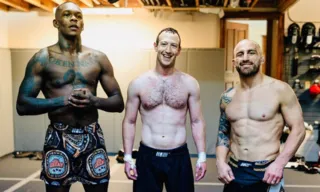 Imagem ilustrativa da imagem Mark Zuckerberg posta foto com campeões do UFC em meio a boatos de luta com Musk