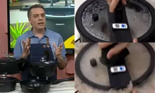 Imagem ilustrativa da imagem VÍDEO | Panela de pressão "supersegura" explode em programa de TV