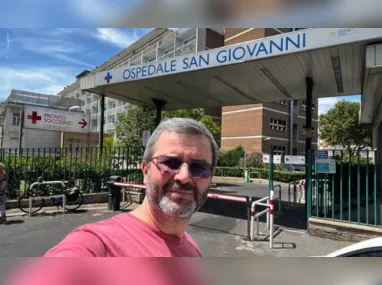 Nésio Fernandes precisou ser internado no Hospital San Giovanni, em Roma, depois de ser diagnosticado com colecistite.