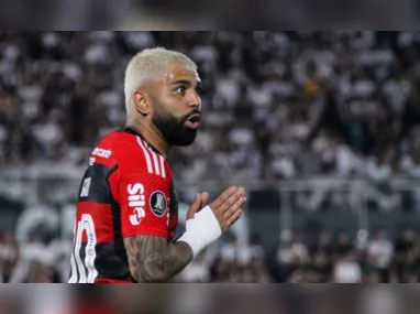 Imagem ilustrativa da imagem Gabigol é denunciado após apontar 'roubo' em queda do Flamengo na Libertadores