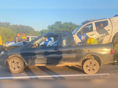 Maquinário da fábrica clandestina de cigarros na Serra