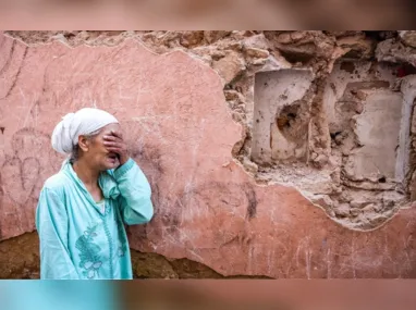 Imóveis ficaram destruídos após forte terremoto no Marrocos