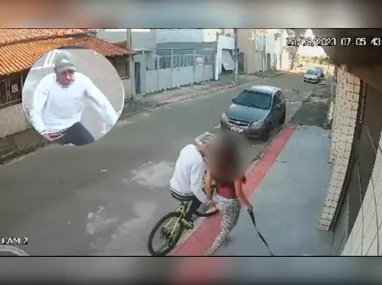As imagens mostram um homem abusando de mulher no bairro república, em Vitória
