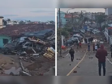 O governador está sobrevoando as áreas regiões mais afetadas pelas enchentes junto de representantes do governo federal