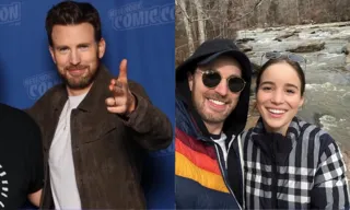 Imagem ilustrativa da imagem Chris Evans aparece com aliança e indica casamento com atriz luso-brasileira